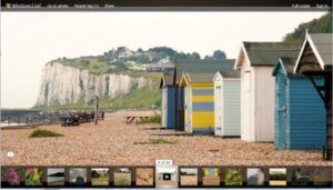 Kent coast, beach huts