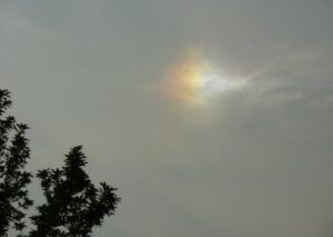 sun dogs fire on the horizon