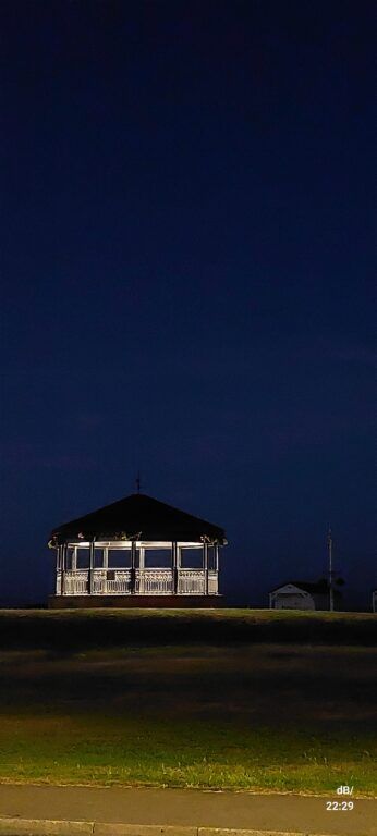 Walmer bandstand at night