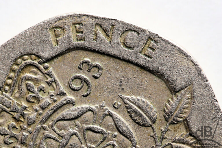 Twenty pence piece (partial)